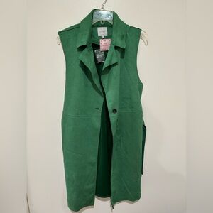 Love Tree Emerald Green Sleeveless Vest size large